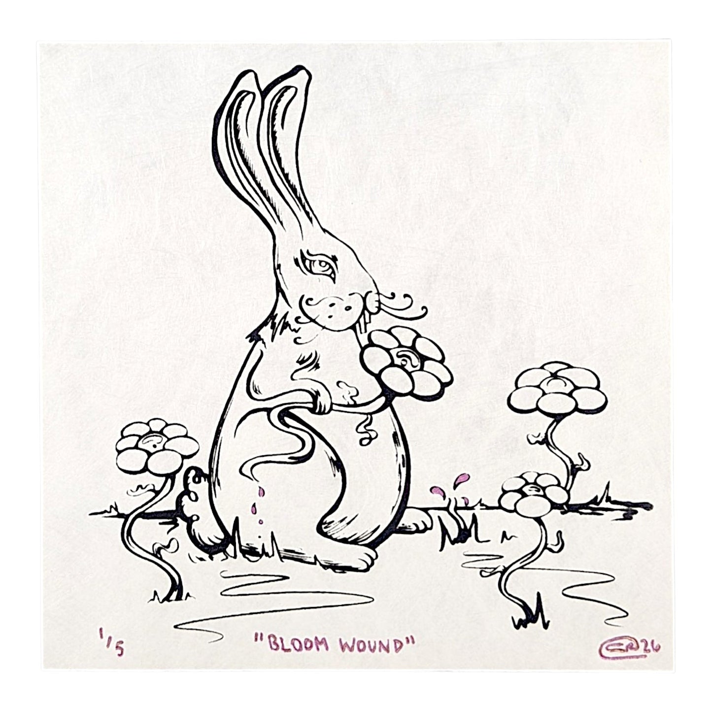 Chandler Condon "Bloom Wound (Pink Blood)" Print