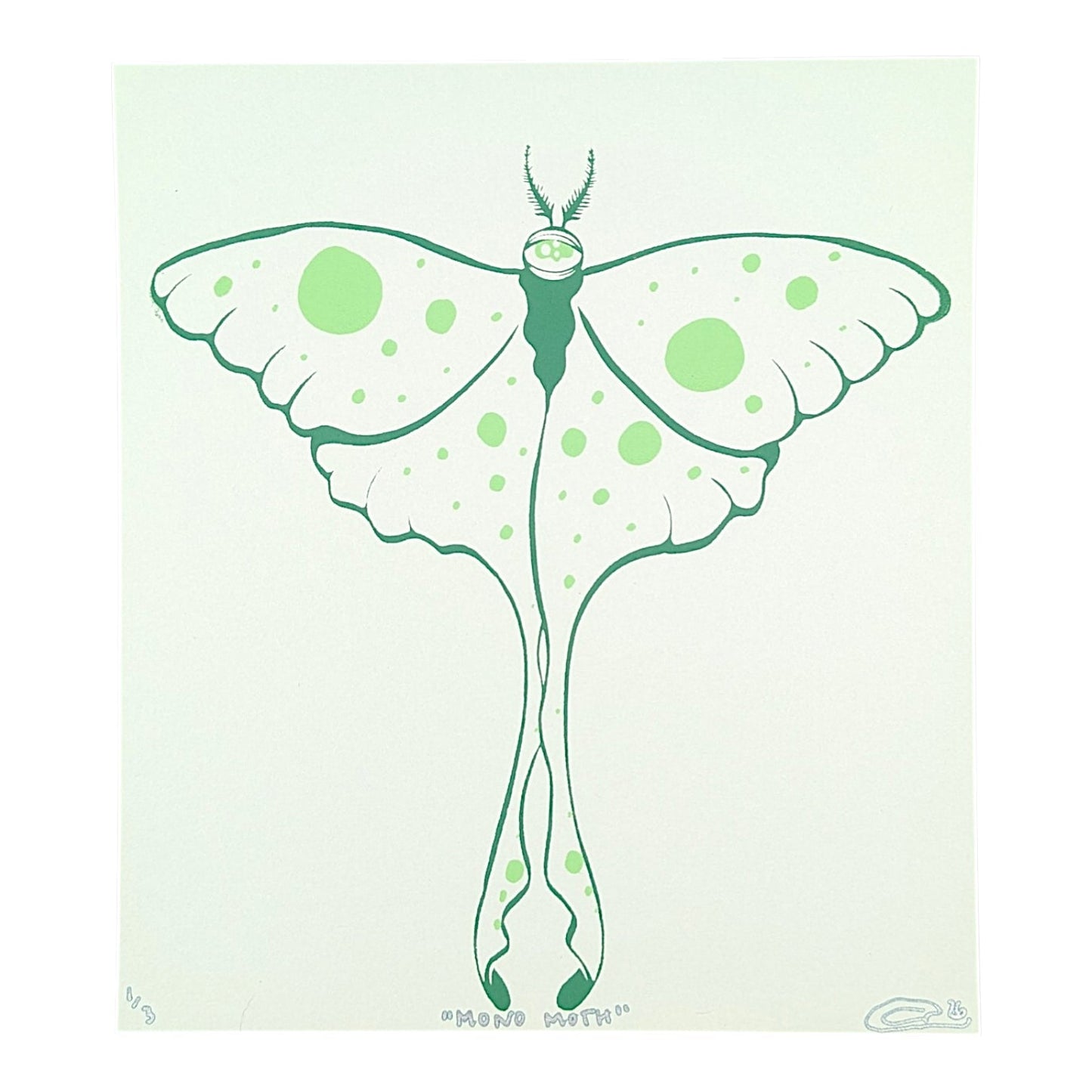 Chandler Condon "MonoMoth (Mint)" Print