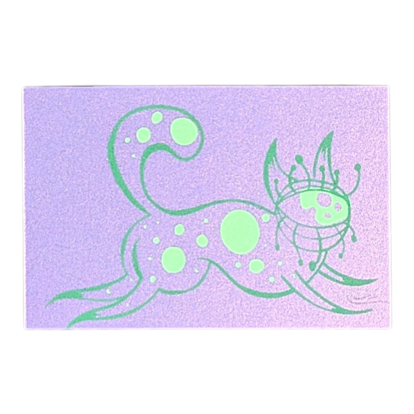 Chandler Condon "Cyclops Kitty (Purple Shimmer)" Micro Print