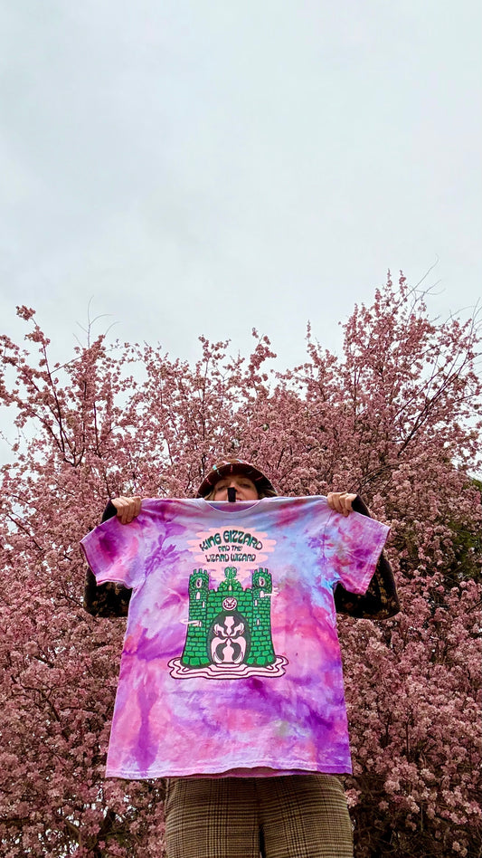 "Crumbling Castle" King Gizzard Ice Dyed Shirt