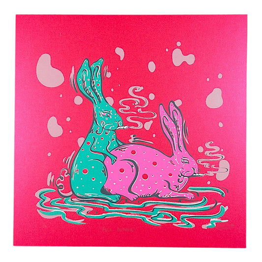 Chandler Condon "Fuck Bunnies (Pink Shimmer)" Print