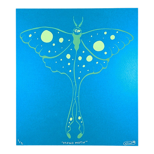 Chandler Condon "MonoMoth (Blue Shimmer)" Print