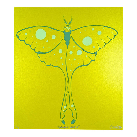 Chandler Condon "MonoMoth (Chartreuse Shimmer)" Print