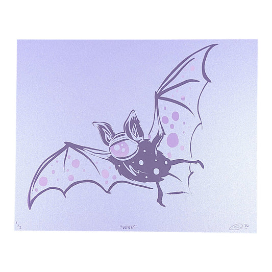 Chandler Condon "Winky (Light Purple Shimmer)" Print
