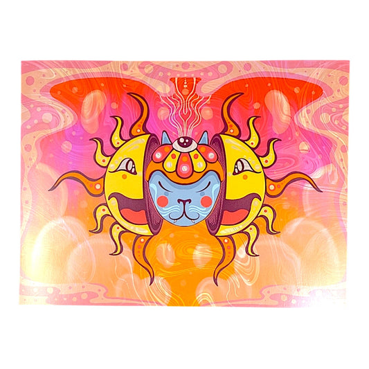 Chandler Condon "Hello, Sunshine! (White Swirl)" Print