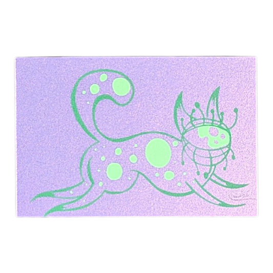 Chandler Condon "Cyclops Kitty (Purple Shimmer)" Micro Print