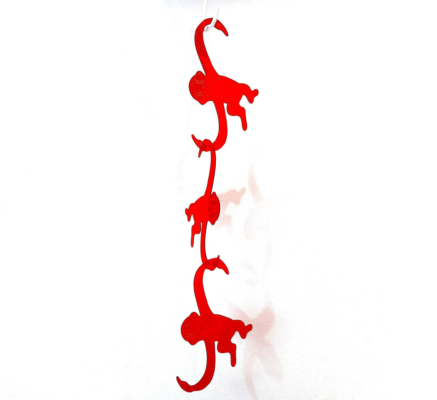 Chandler Condon "Funky Monkey (Red Sparkle)" Sculpture Set