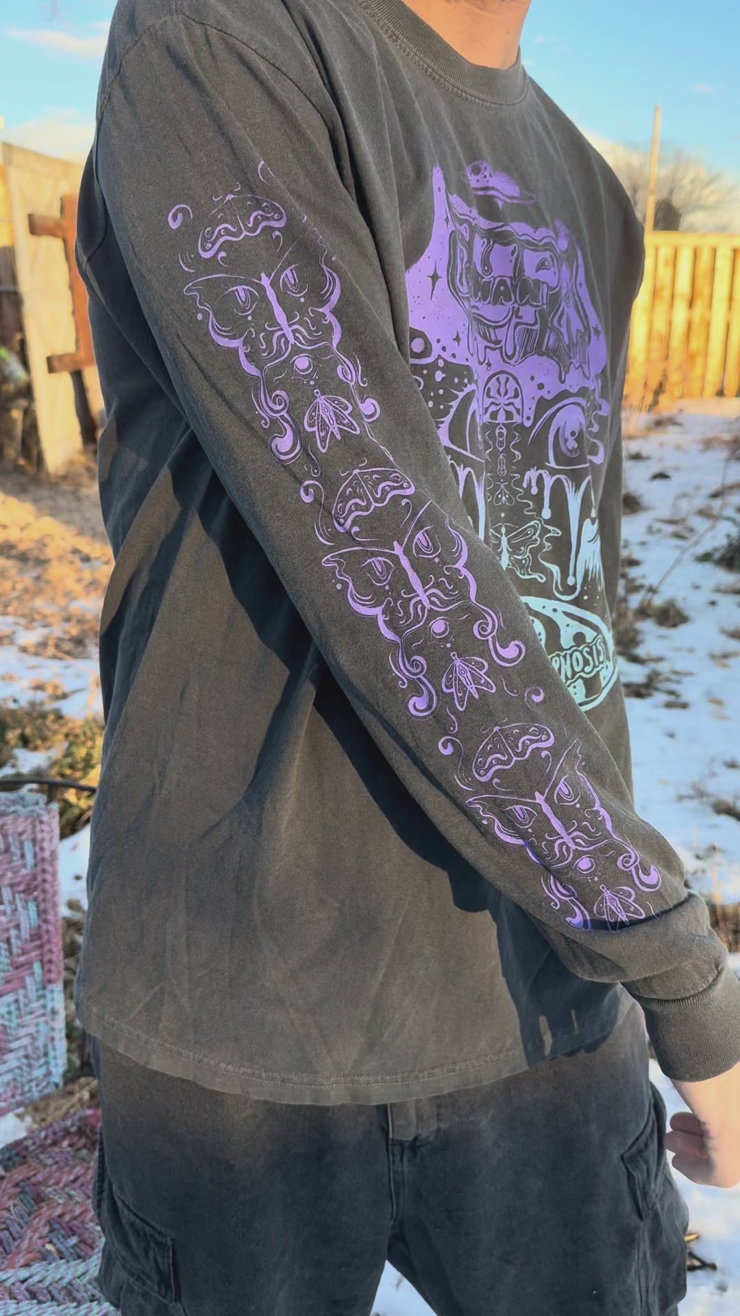 Supa Chan Infinite Metamorphosis (Charcoal) Long Sleeve